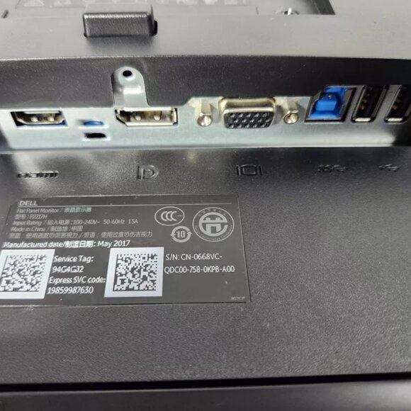 Dell Professional P2217H 22" IPS LED Monitor HDMI DP 1920 x 1080 Speaker Bar - Picture 9 of 11